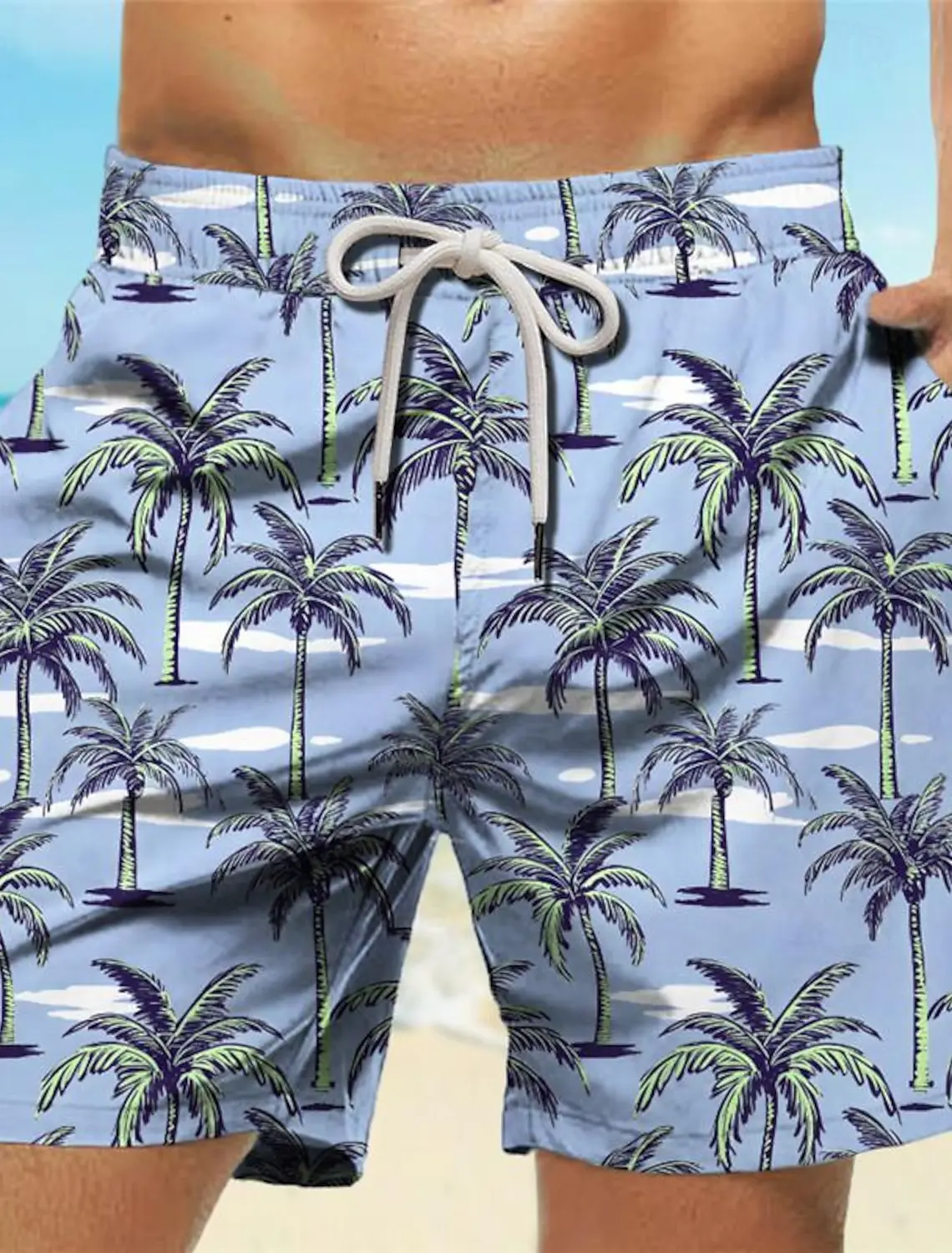 Trunk Breathable Men - Celana Pendek Pria Motif Pohon Palem