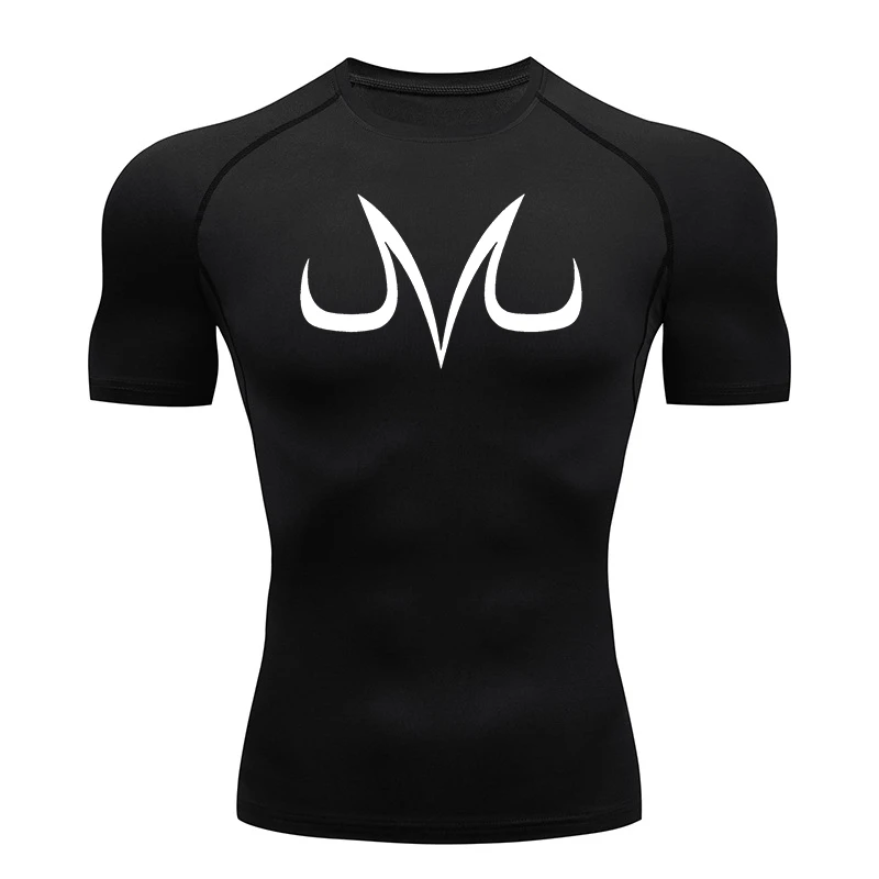 Base Layer Top - Kaus kompresi lengan pendek grafis untuk