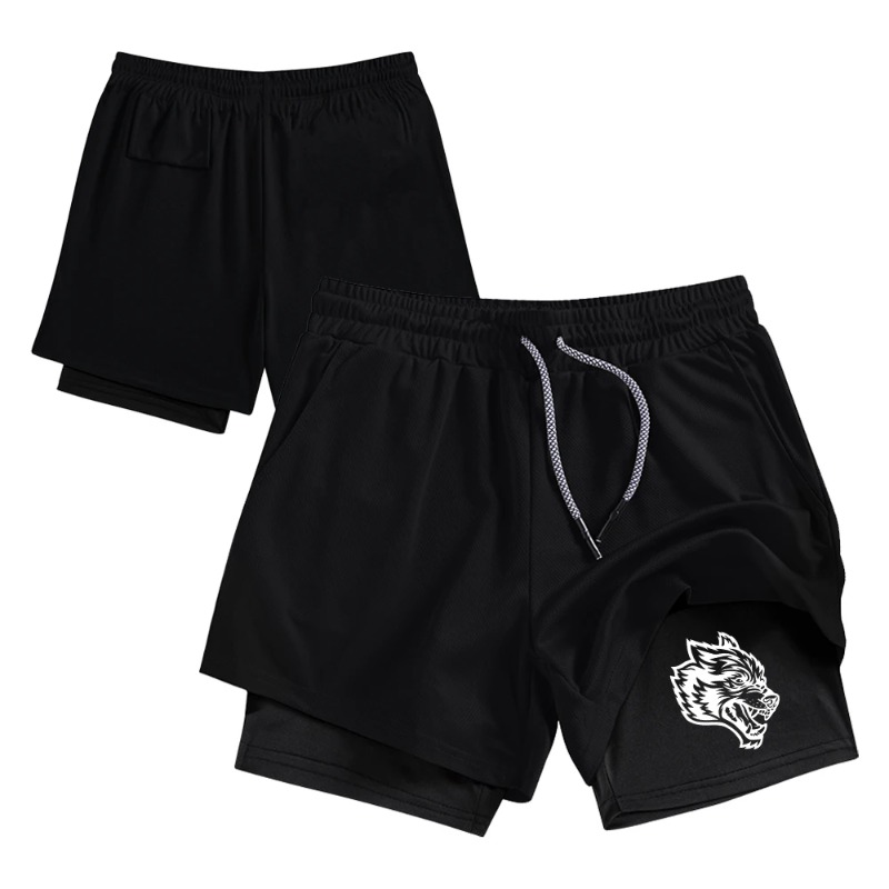 Compression Shorts Athletes - Celana Pendek Lari Pria Streetwear 2-in-1