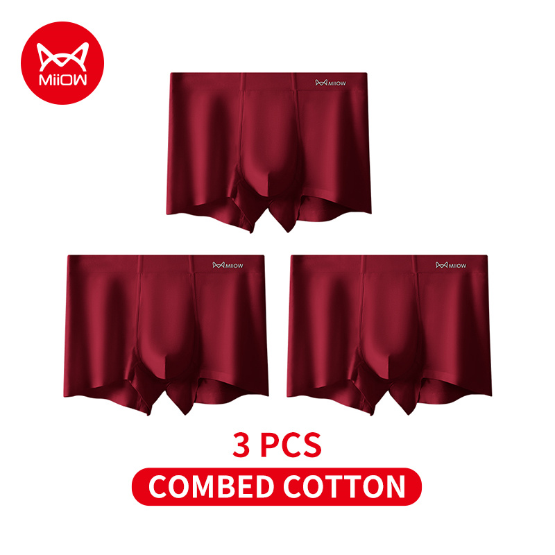 Boxer Brief Pack Cotton - MiiOW 3 Buah Pakaian Dalam Pria