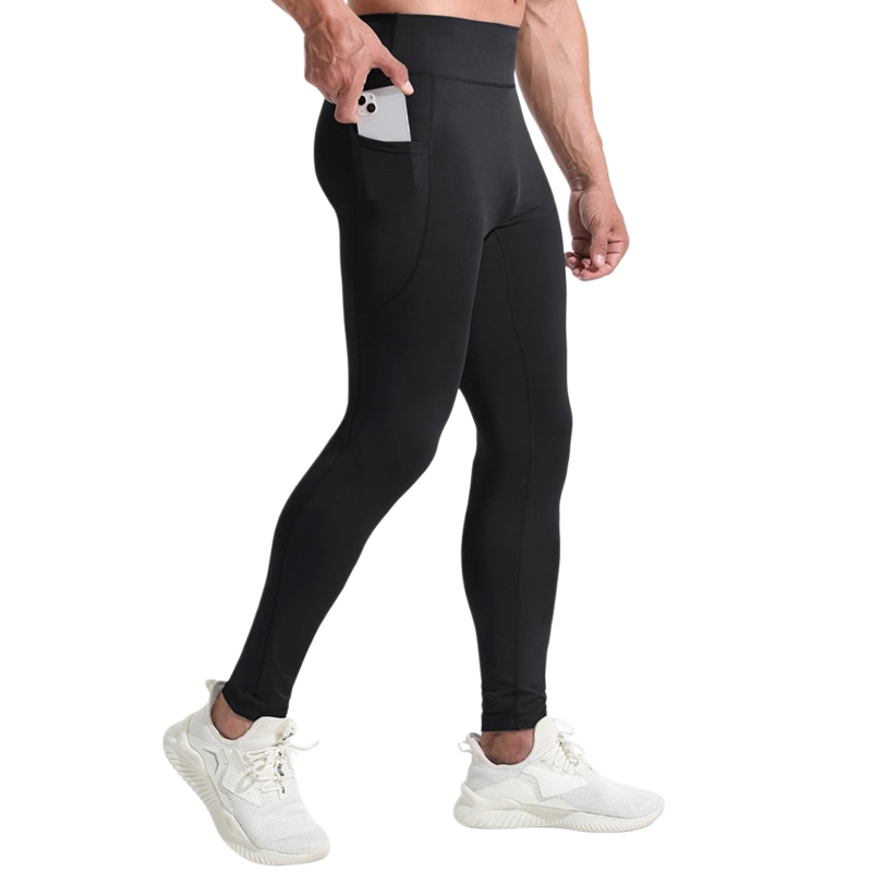 Compression Long Pant - Celana Panjang Kompresi Pinggang Tinggi Pria,