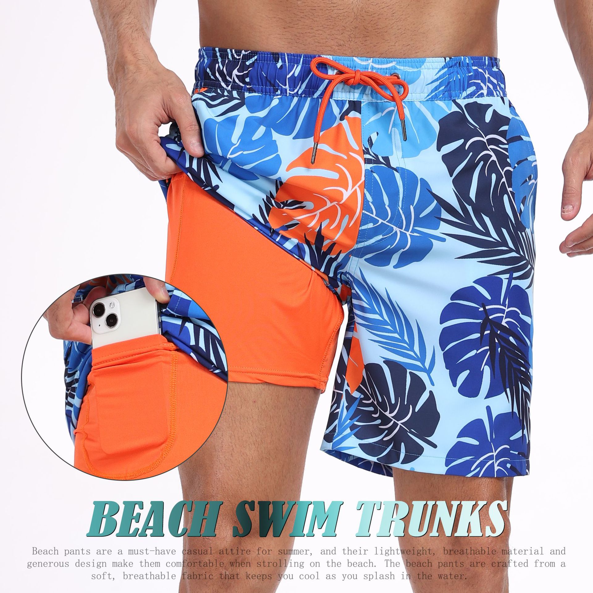 Long Leg Trunk Men - Celana Pendek Pria Motif Hiu 2