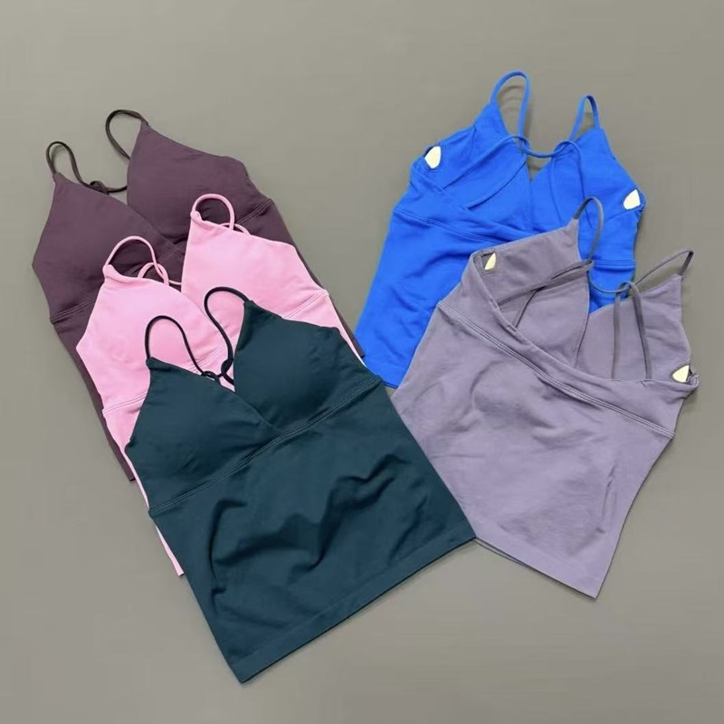 Suspender Tank Top - Atasan Olahraga Wanita Model Twist Depan,