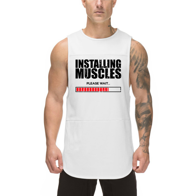 Sleeveless Undershirt - Rompi Olahraga Pria Musim Panas dengan