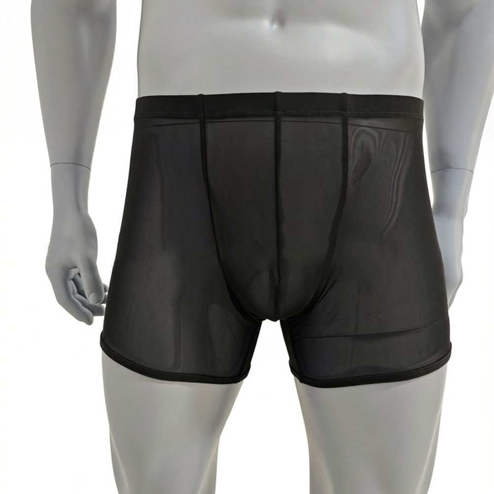 Long Leg Trunk Men - Celana Boxer Ultra-tipis Tembus Pandang Pria,