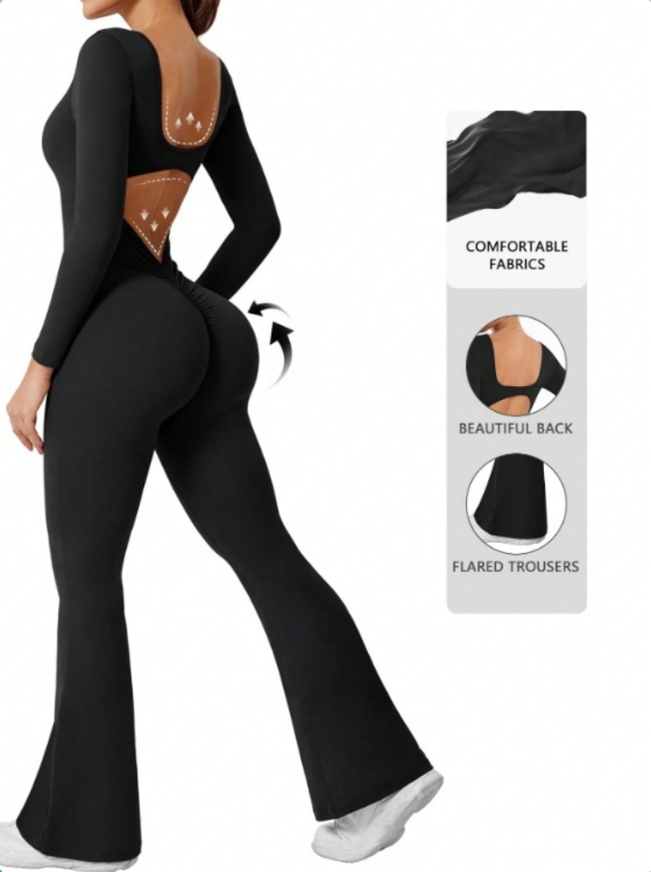 Compression Long Pant - Jumpsuit Latihan Kompresi Lengan Panjang Warna