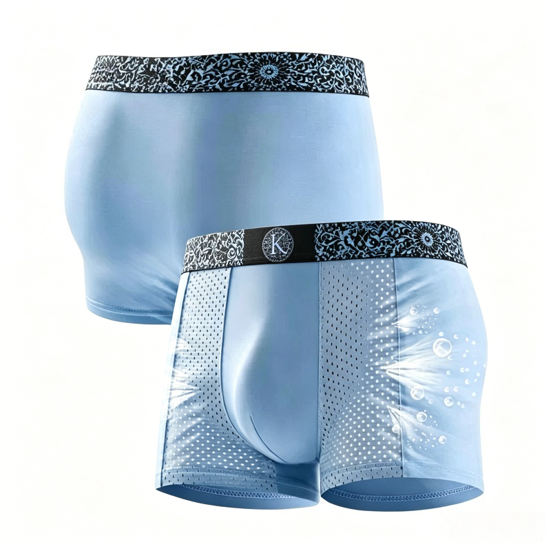 Celana Boxer Pria Bahan Sutra  - Mesh Sport Boxer ulasan dan harga
