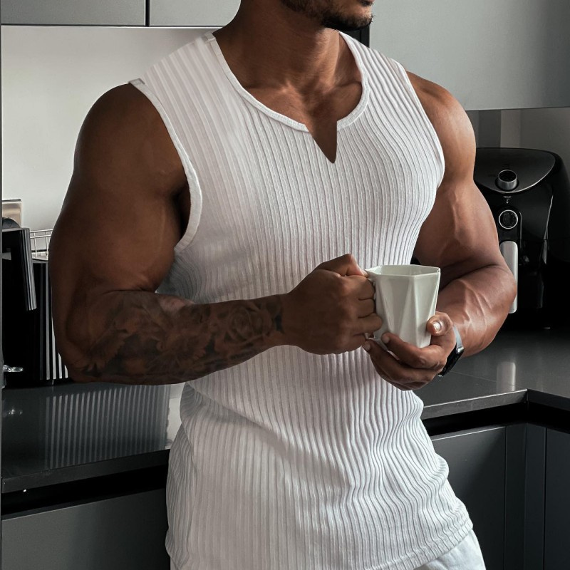 Rompi V-neck Pria Baru Musim P - Undershirt Crew Neck ulasan dan harga