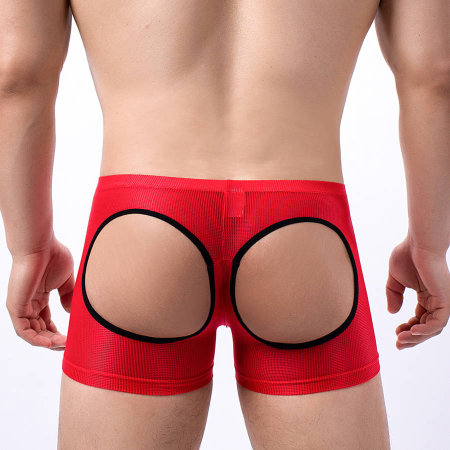 Celana Boxer Pria Model Terbuk - Mesh Sport Boxer ulasan dan harga
