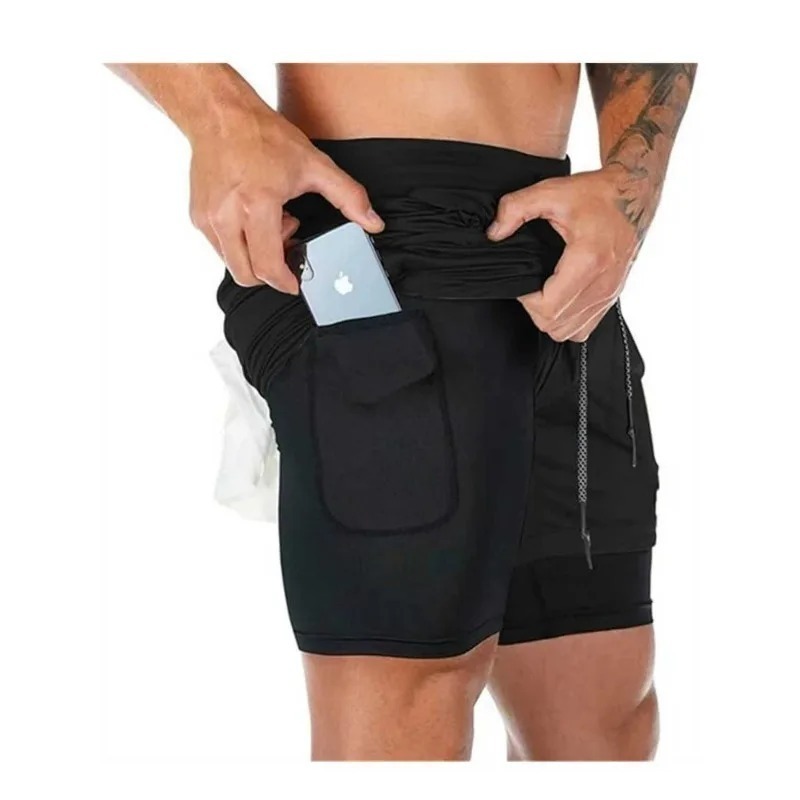 Rimel Print 2in1 Celana Pendek - Compression Shorts Athletes ulasan dan harga