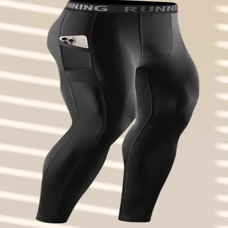 Celana Ketat Lari Pria untuk M - Compression Long Pant ulasan dan harga