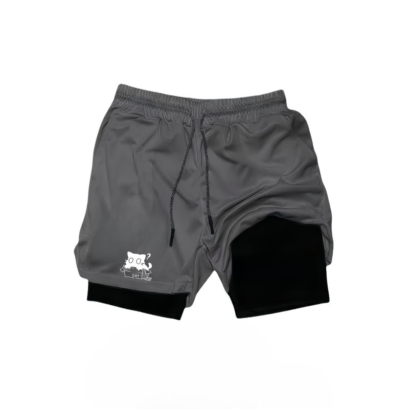Celana Pendek Olahraga 2-in-1  - Compression Shorts Athletes ulasan dan harga