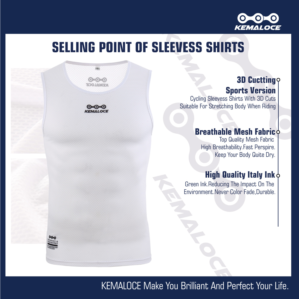 KEMALOCE rompi Dalaman sepeda  - Sleeveless Undershirt ulasan dan harga
