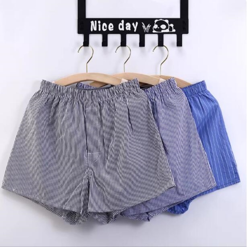 Celana Pendek Boxer Pria Kotak - Multi Pack Underwear ulasan dan harga