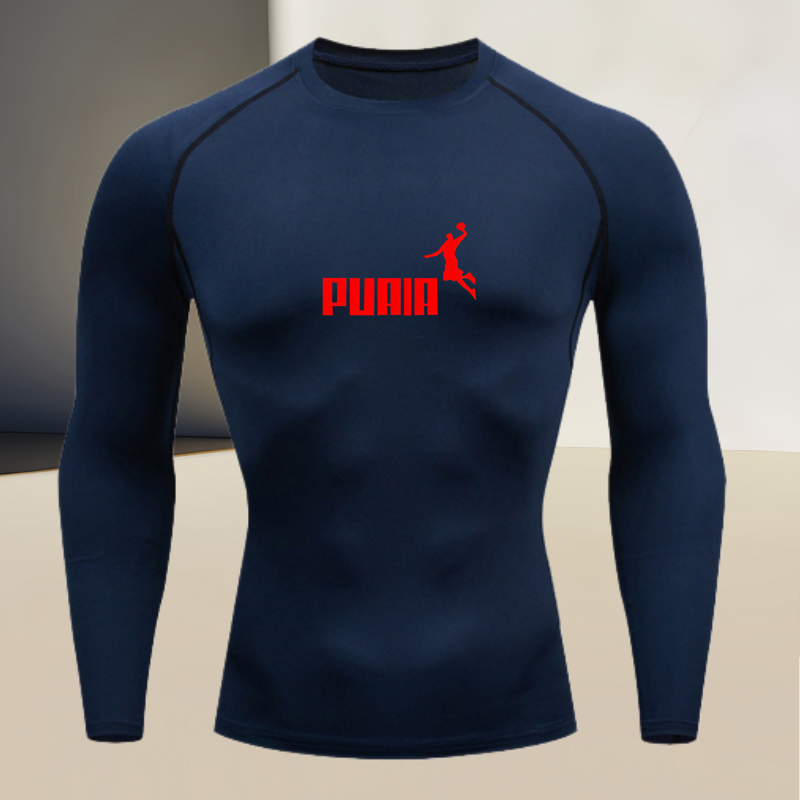 Kaos olahraga pria lengan panj - T Shirt Tight Fit ulasan dan harga