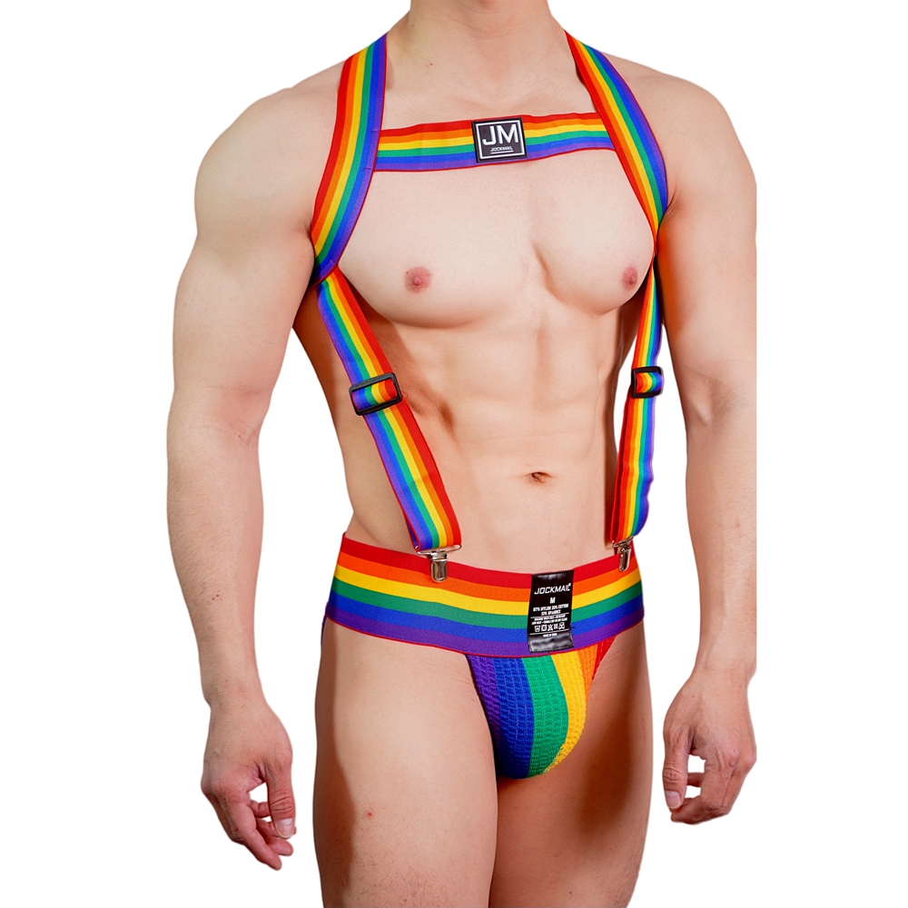 JOCKMAIL Rainbow Body Harness  - Jockstrap Athletic ulasan dan harga