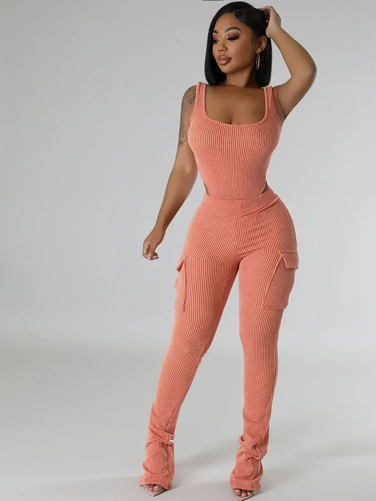 Rajutan Ribbed dua potong untu - Tank Top Ribbed ulasan dan harga