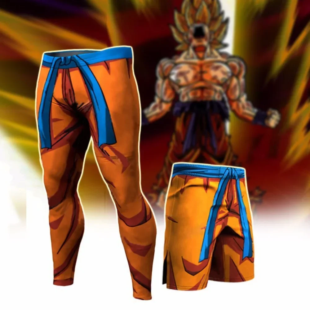 Goku Pria Kurus Legging Celana - Compression Long Pant ulasan dan harga