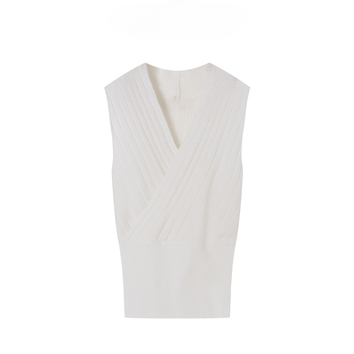 Rompi Rajut Wanita Tanpa Lenga - Tank Top Ribbed ulasan dan harga