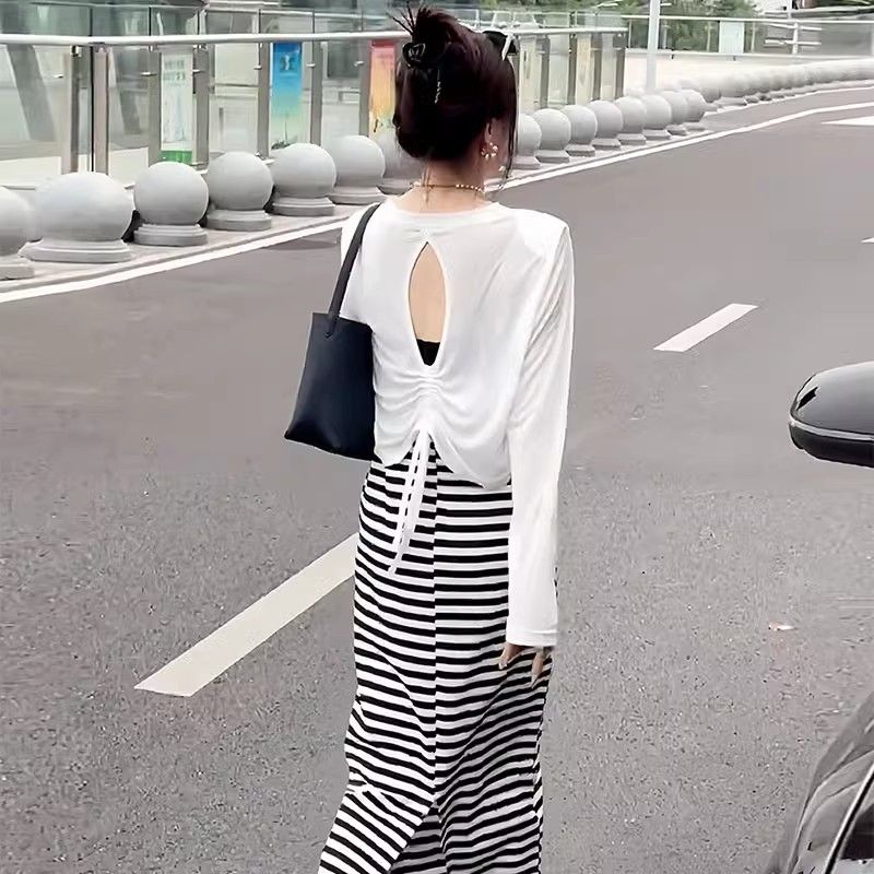 Kaos Lengan Panjang Musim Semi - Base Layer Top ulasan dan harga
