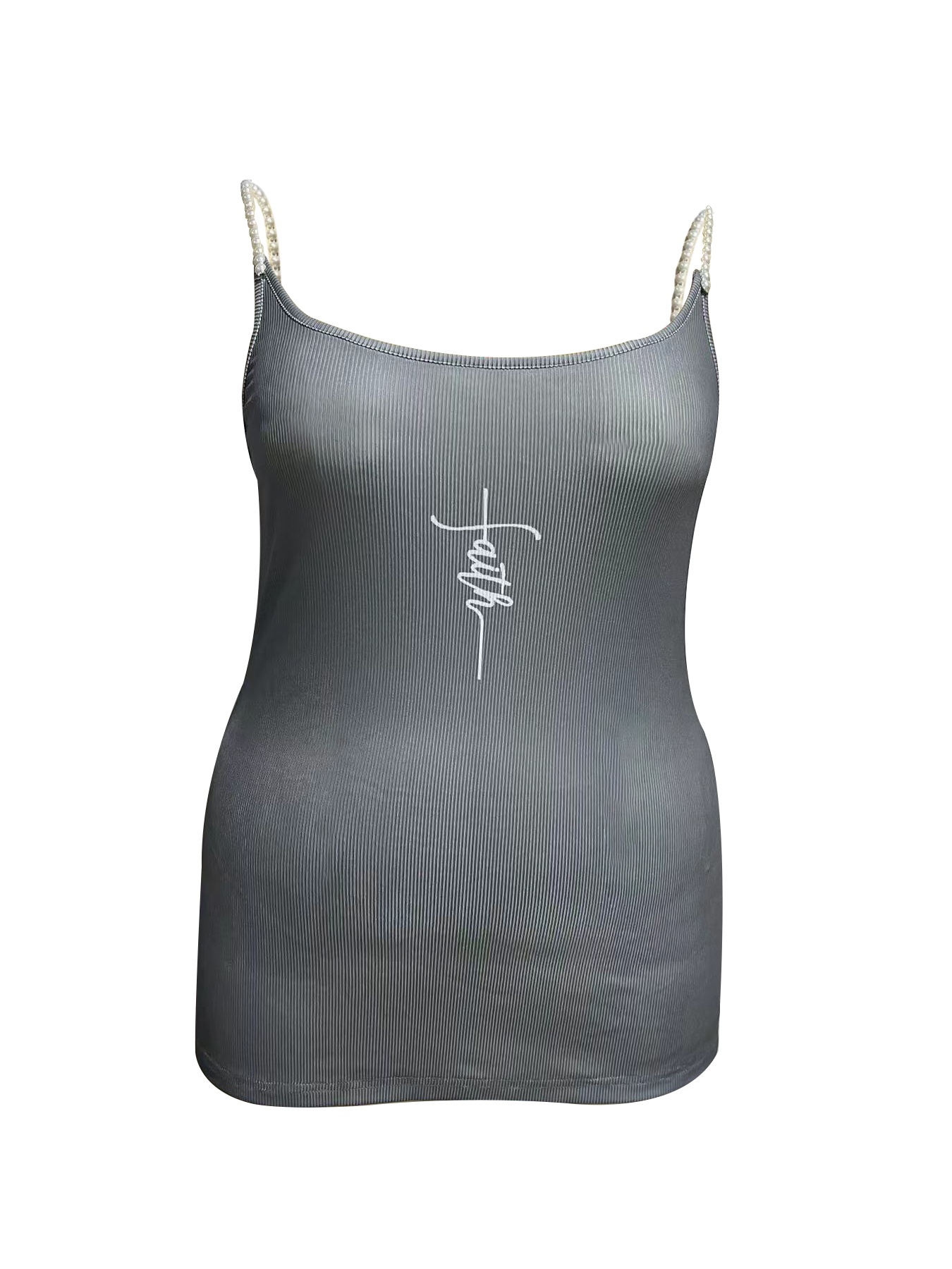 Atasan Tank Top Crop Abu-abu d - Tank Top Ribbed ulasan dan harga
